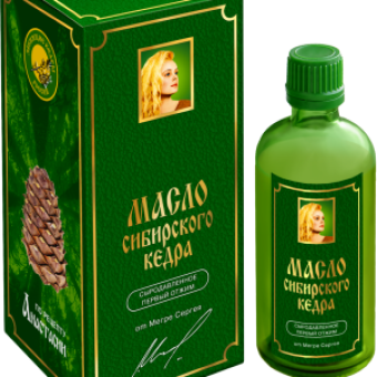 Koudgeperste Siberische pijnboompitolie, 100% natuurlijk