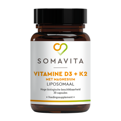 Liposomale Vitamine D3 + K2 met Magnesium 30 caps.
